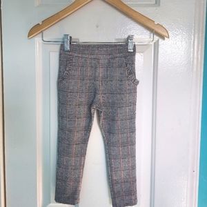 PRIMARK Toddler girl grey plaid pull-up trouser